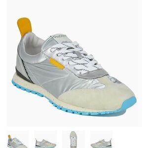 Women’s Silver & Blue Running Sneakers